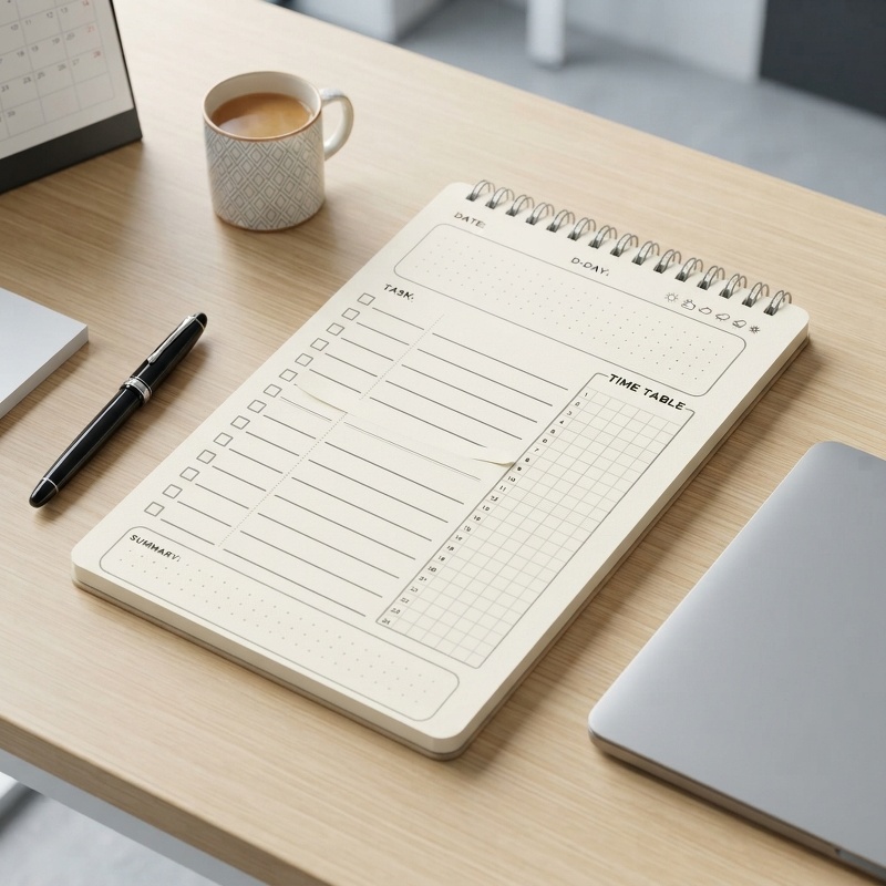 Office Stationery Supply List - 1pc Planner Agenda Spiral A5 Notebook
