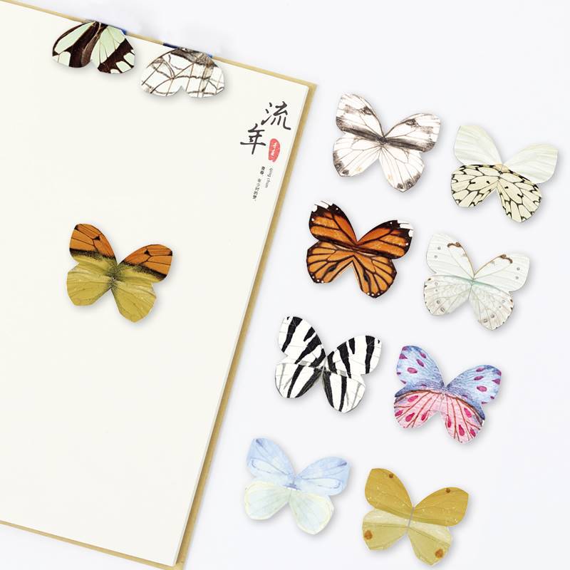 4pcs/Pack Beautiful Butterfly  - Bookmark Magnetic Clip ulasan dan harga