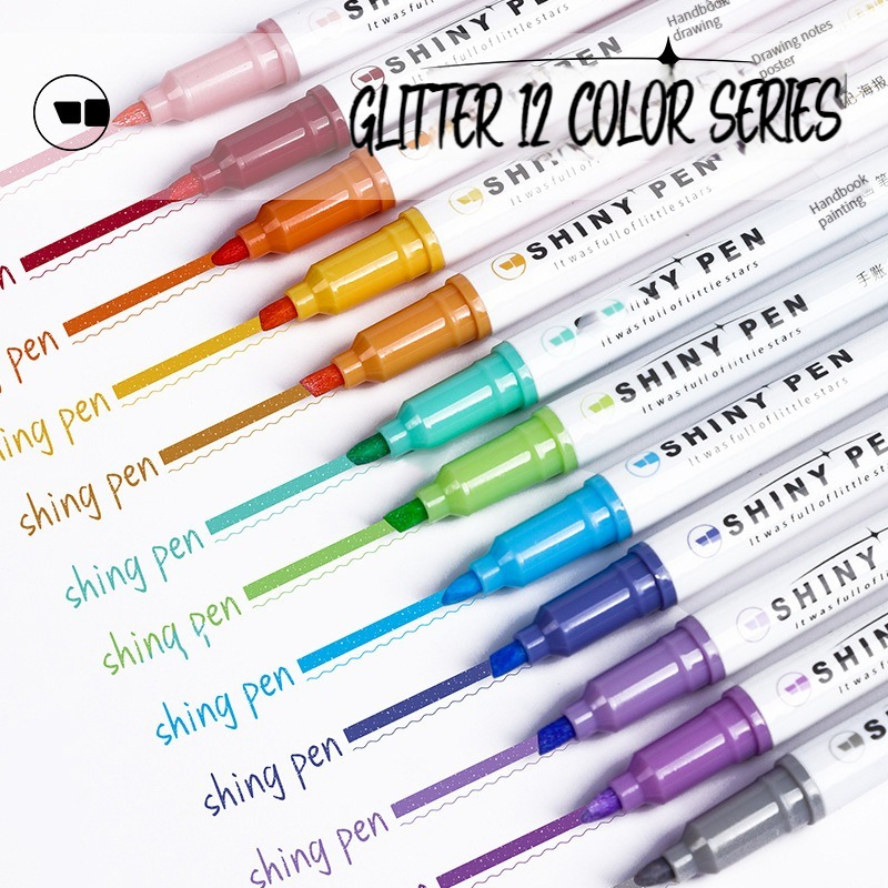 4 Colors/Set Glitter Highlight - Highlighter Set Pastel ulasan dan harga