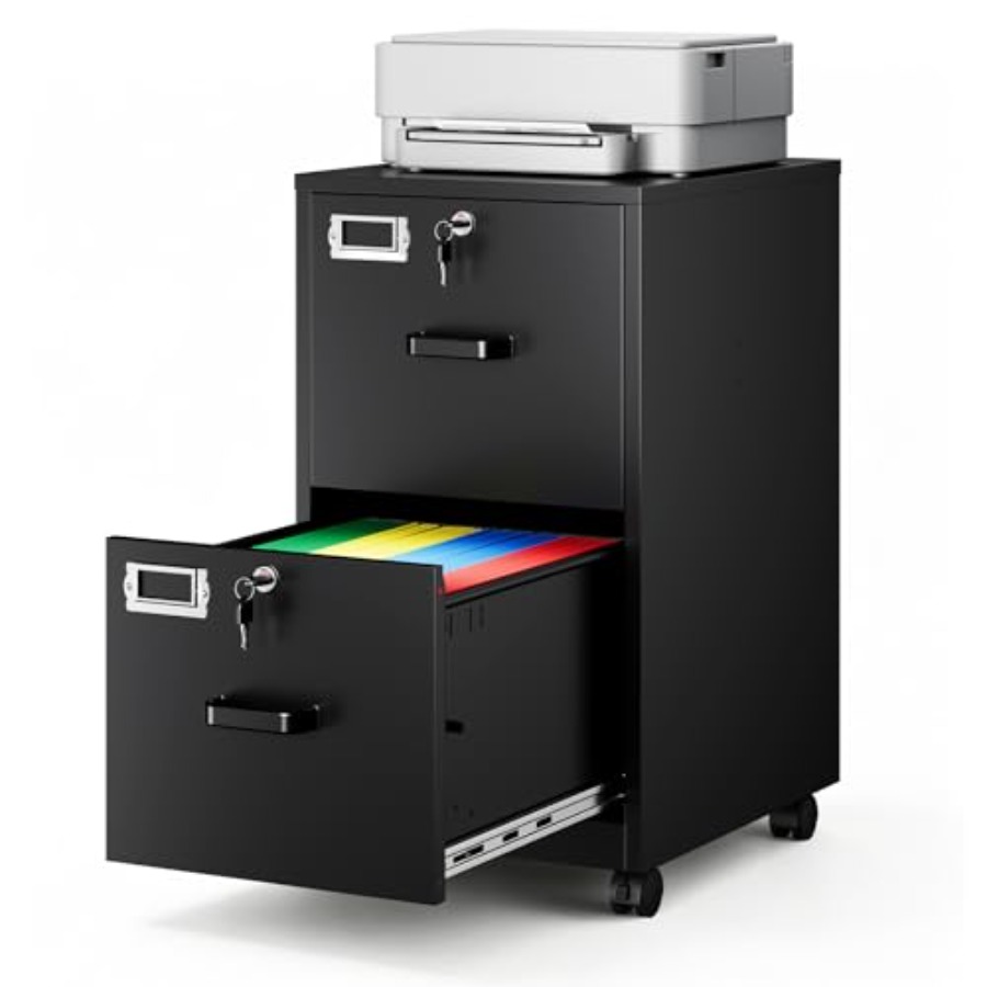 2-Drawer Rolling File Cabinet  - File Folder Hanging ulasan dan harga