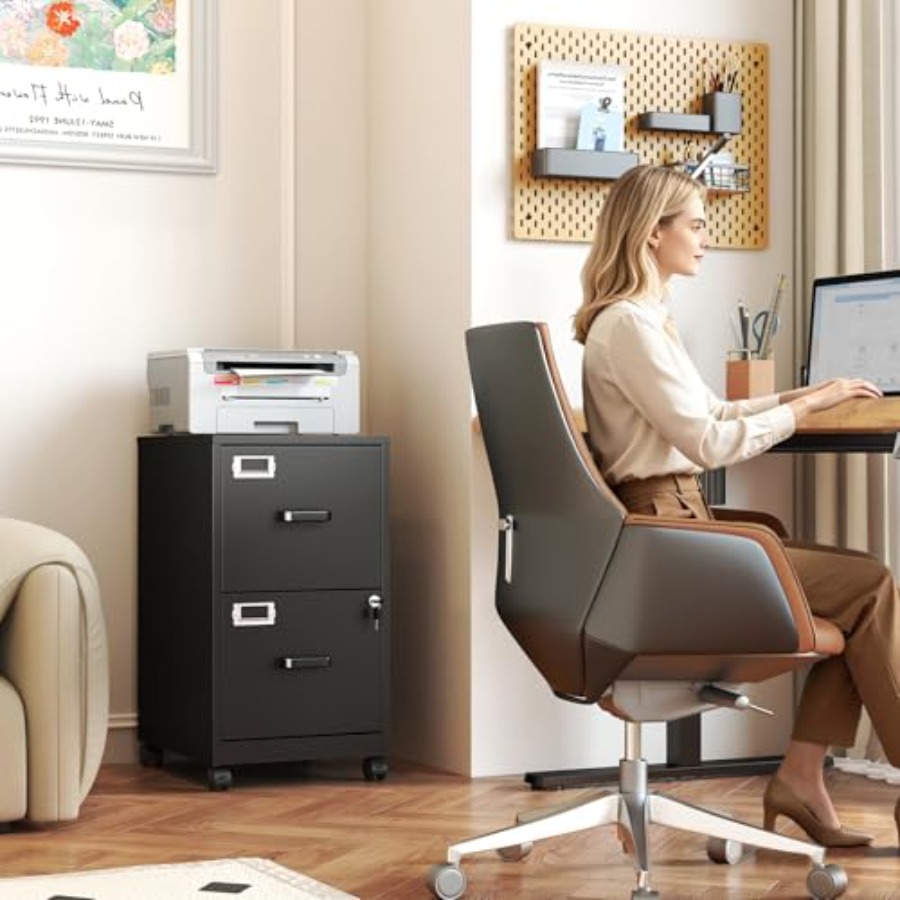 2-Drawer Rolling File Cabinet  - File Folder Hanging ulasan dan harga