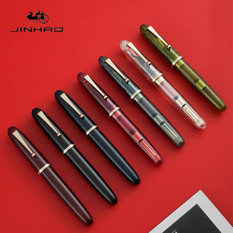 Jinhao 9019 Fountain Pen Trans - Stationery Supply Business ulasan dan harga
