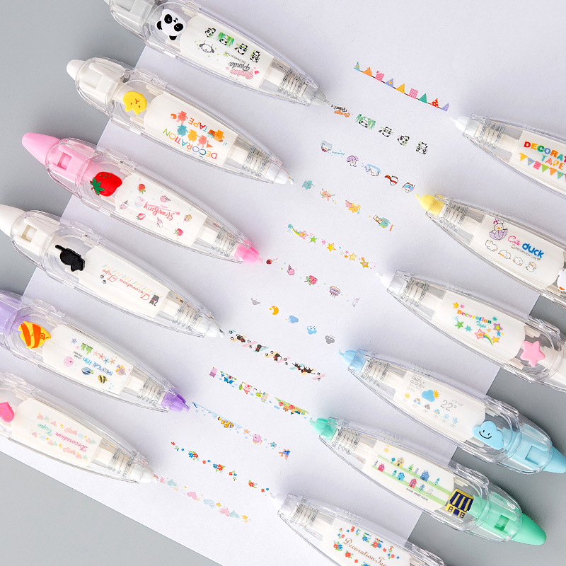 KawaiiDuck Panda Cherry Fish B - Correction Tape Roller ulasan dan harga