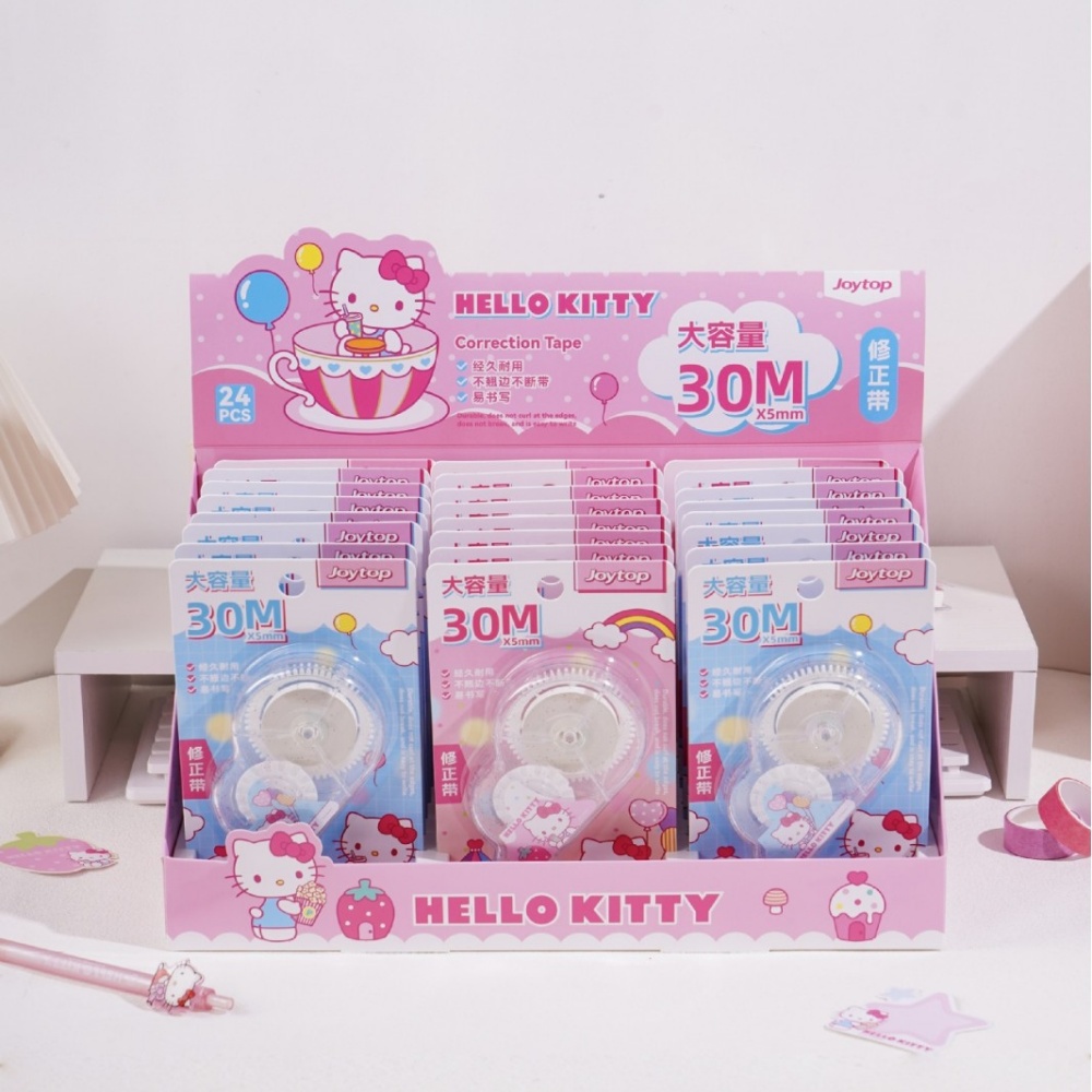 Genuine Hello Kitty Correction - Correction Tape Roller ulasan dan harga