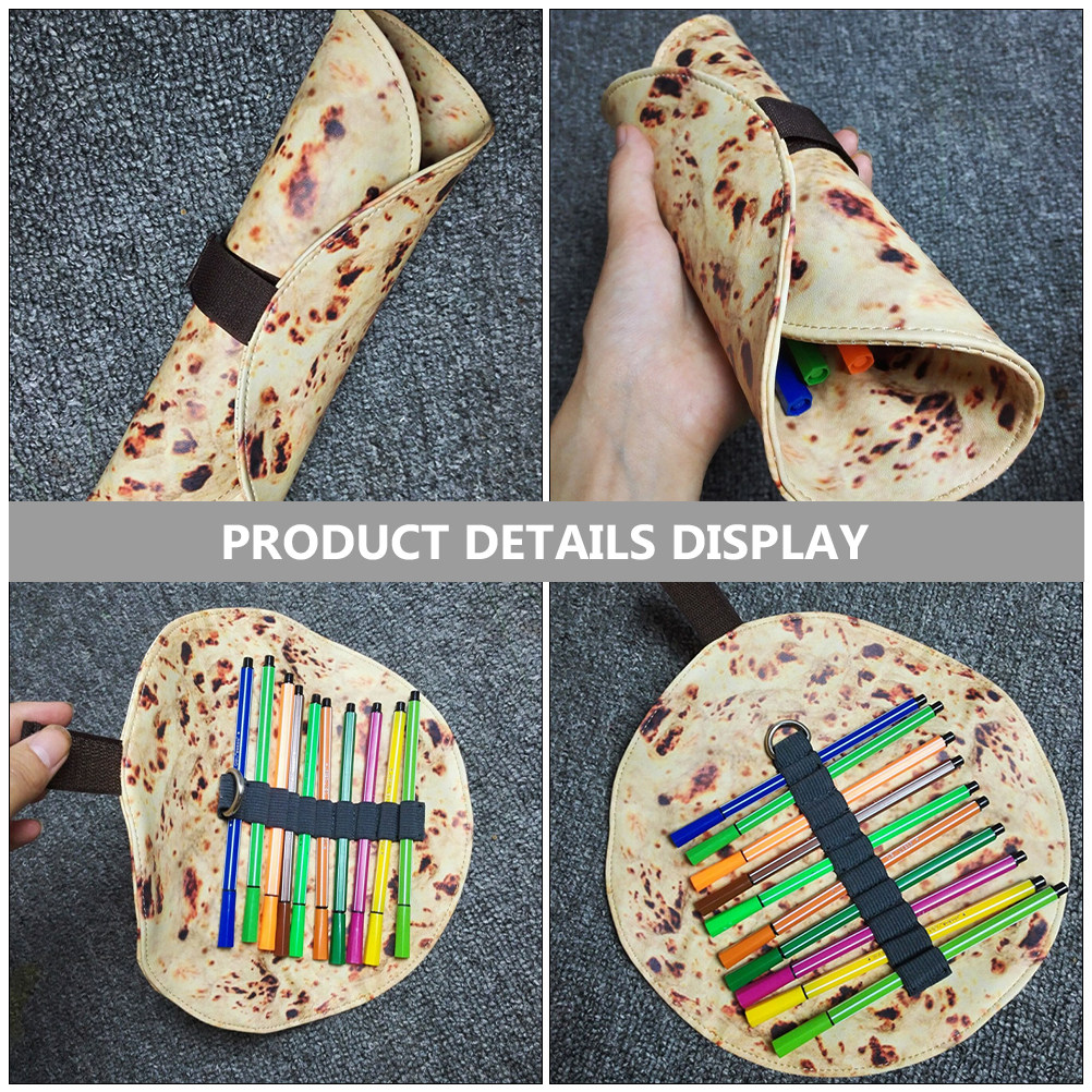2Pcs Tortilla Pattern Canvas R - Pencil Case Large ulasan dan harga
