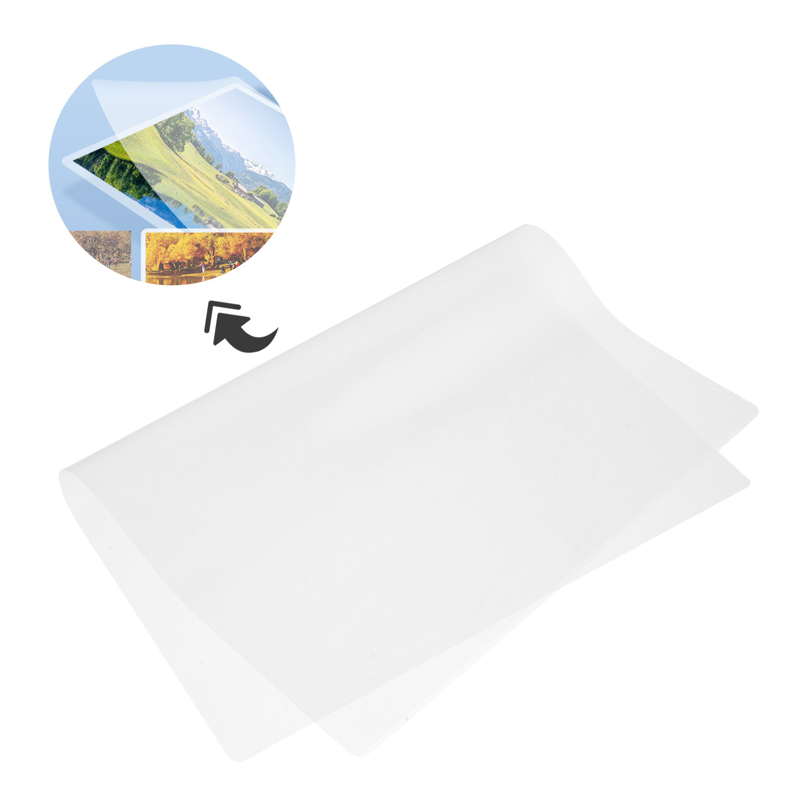100Sheets Plastic Laminating P - Document Laminator Pouch ulasan dan harga
