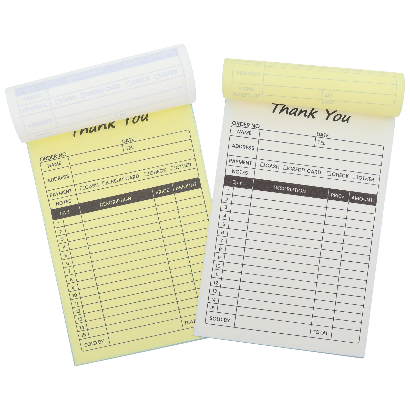 2Pcs 2-Part Invoice Receipt Bo - Carbon Copy Book ulasan dan harga