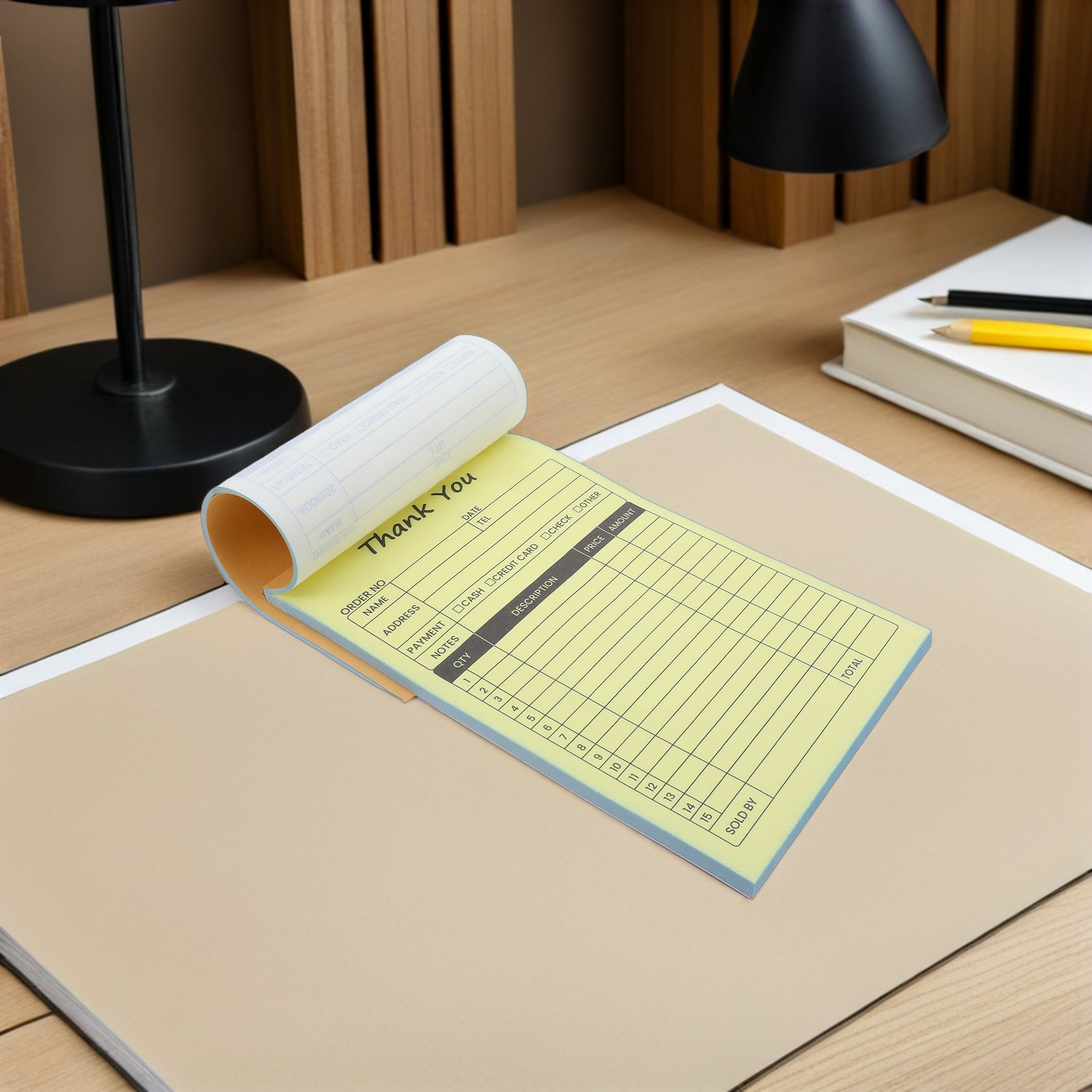 2Pcs 2-Part Invoice Receipt Bo - Carbon Copy Book ulasan dan harga