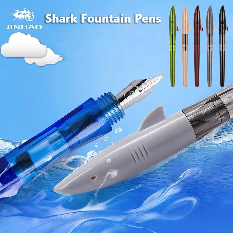Jinhao Cute Shark Fountain Pen - Stationery Supply Business ulasan dan harga