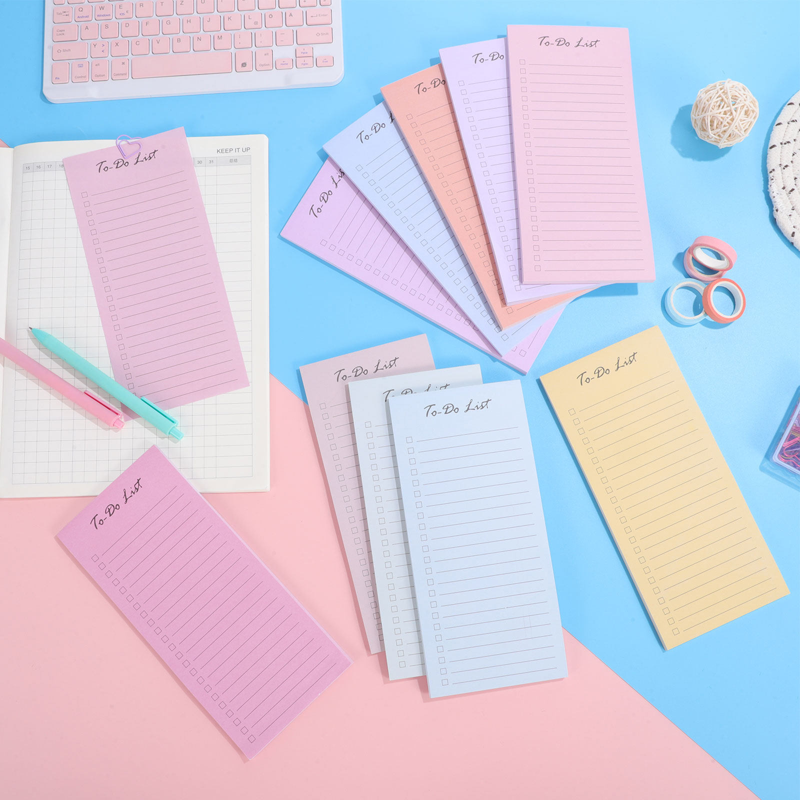 10 Pads Sticky to Do List Note - Office Stationery Supply List ulasan dan harga