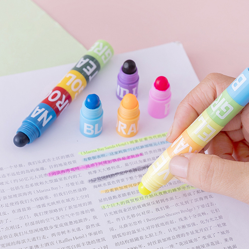 6/12 Colors Splice Mini Bible  - Highlighter Set Pastel ulasan dan harga