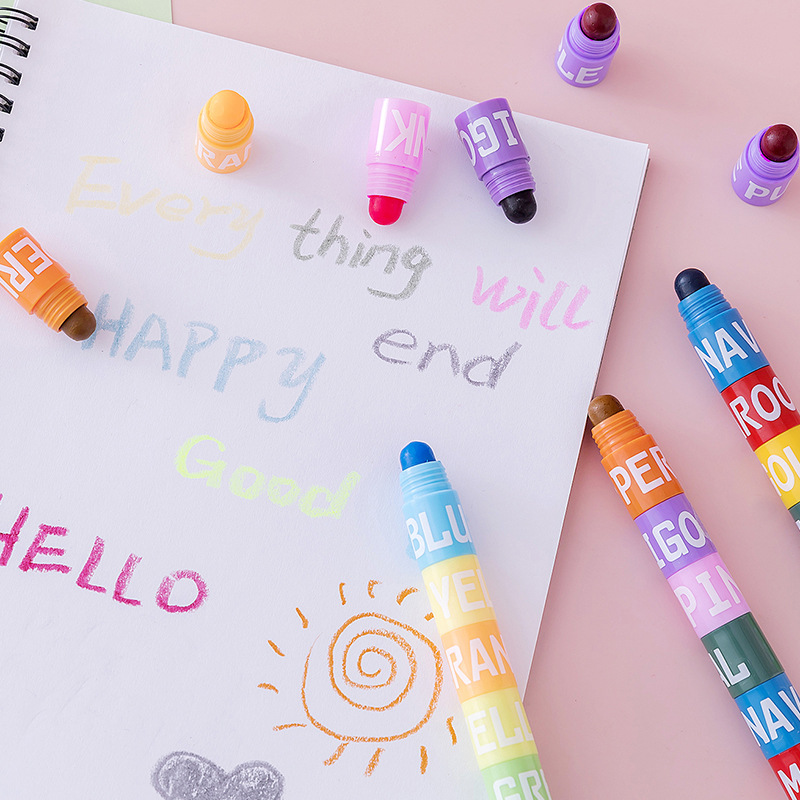 6/12 Colors Splice Mini Bible  - Highlighter Set Pastel ulasan dan harga
